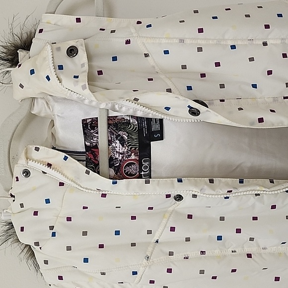 Burton Dry Ride  Graphic Print Confetti Puffer Snowboard Vest Size Small - Picture 16 of 16